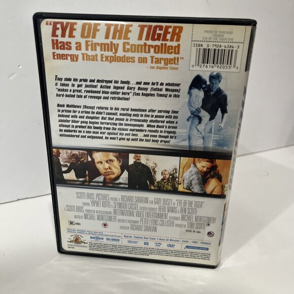 Eye of the Tiger (DVD, 1986) Gary Busey Used See Pics For Condition OOP HTF MGM - Picture 2 of 3